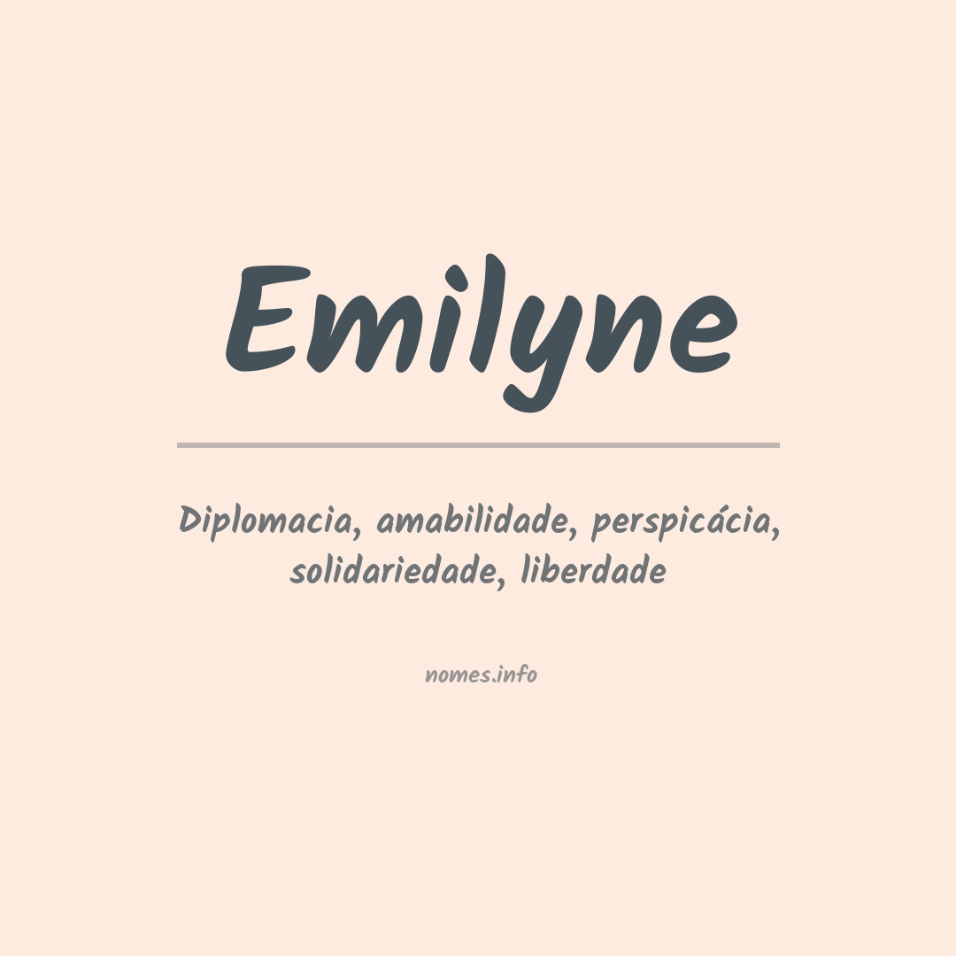 Significado do nome Emilyne