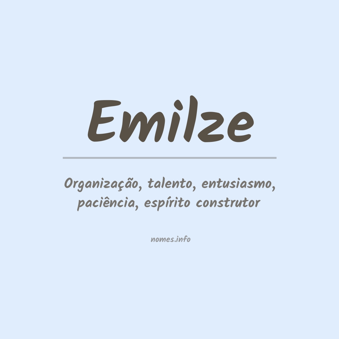 Significado do nome Emilze