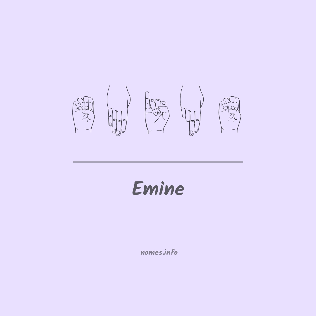 Emine em Libras Emine em Libras