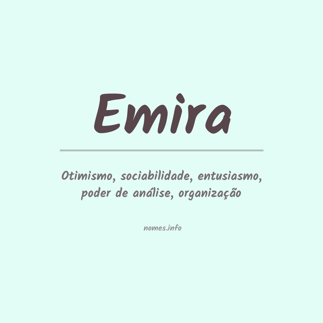 Significado do nome Emira
