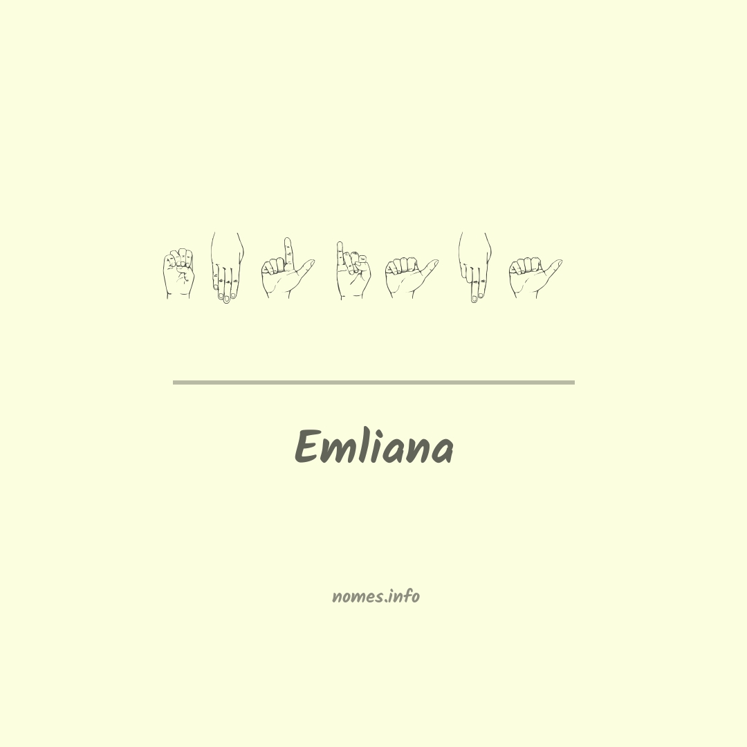 Emliana em Libras