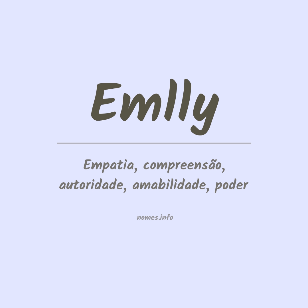 Significado do nome Emlly