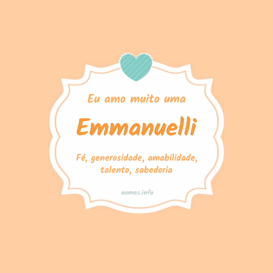 Eu amo muito Emmanuelli