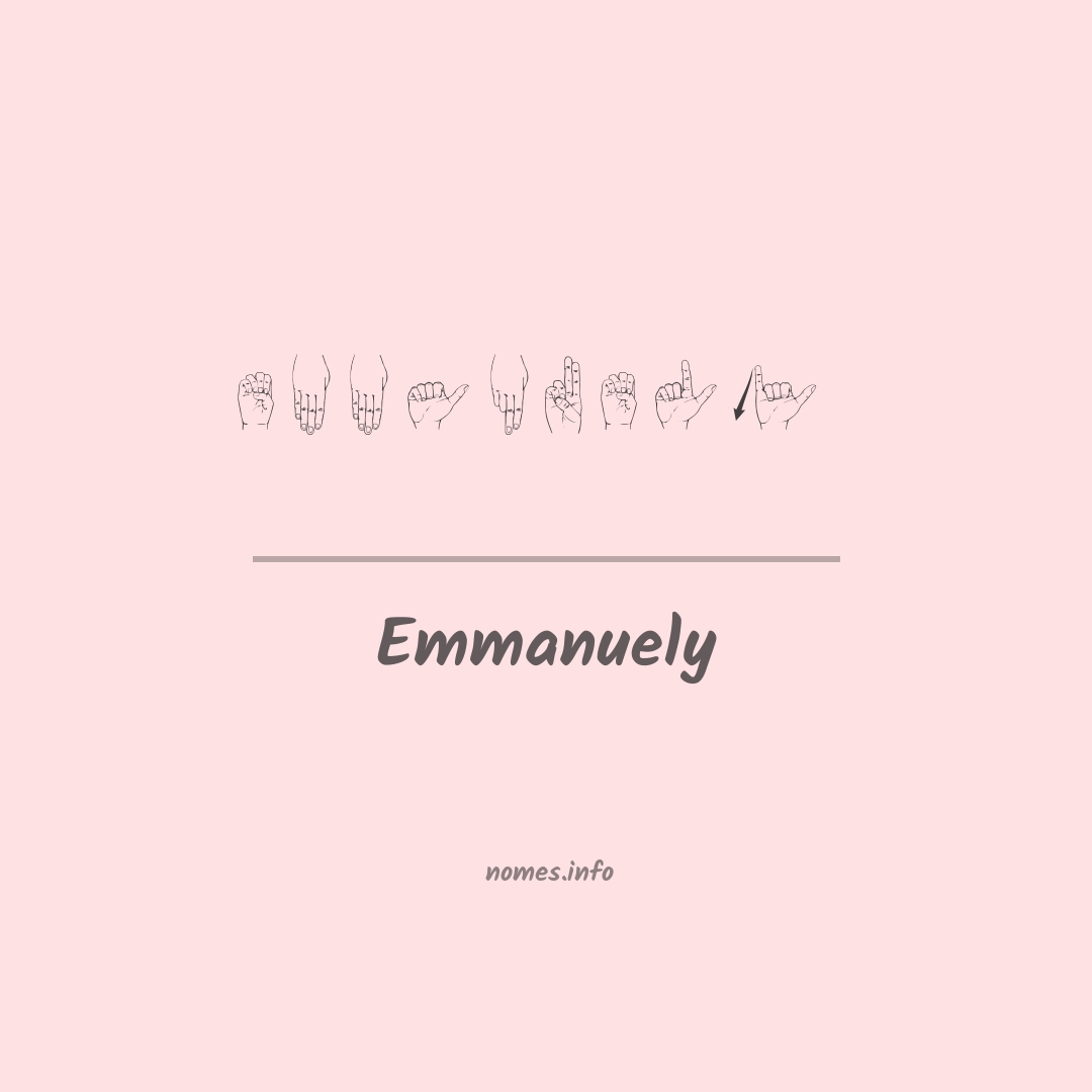 Emmanuely em Libras