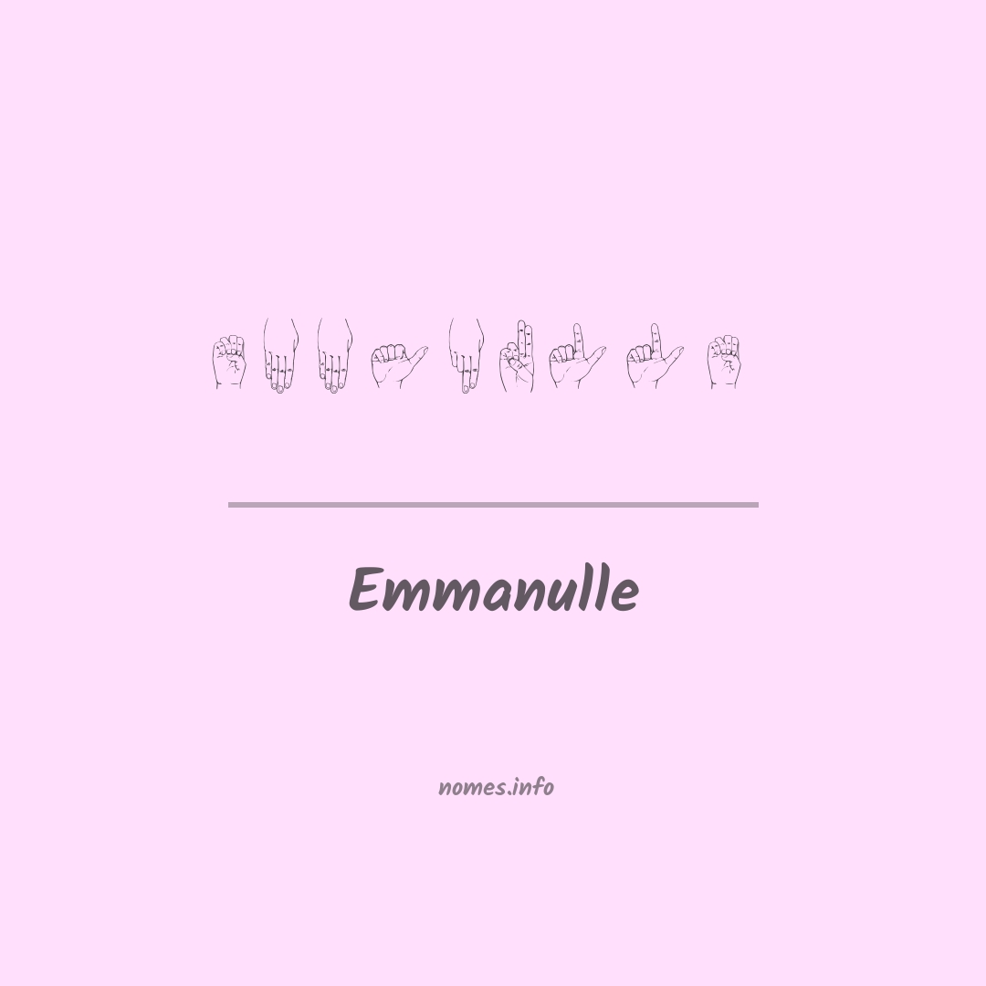 Emmanulle em Libras
