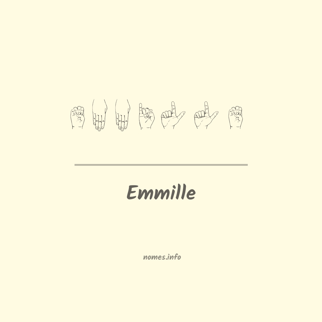 Emmille em Libras