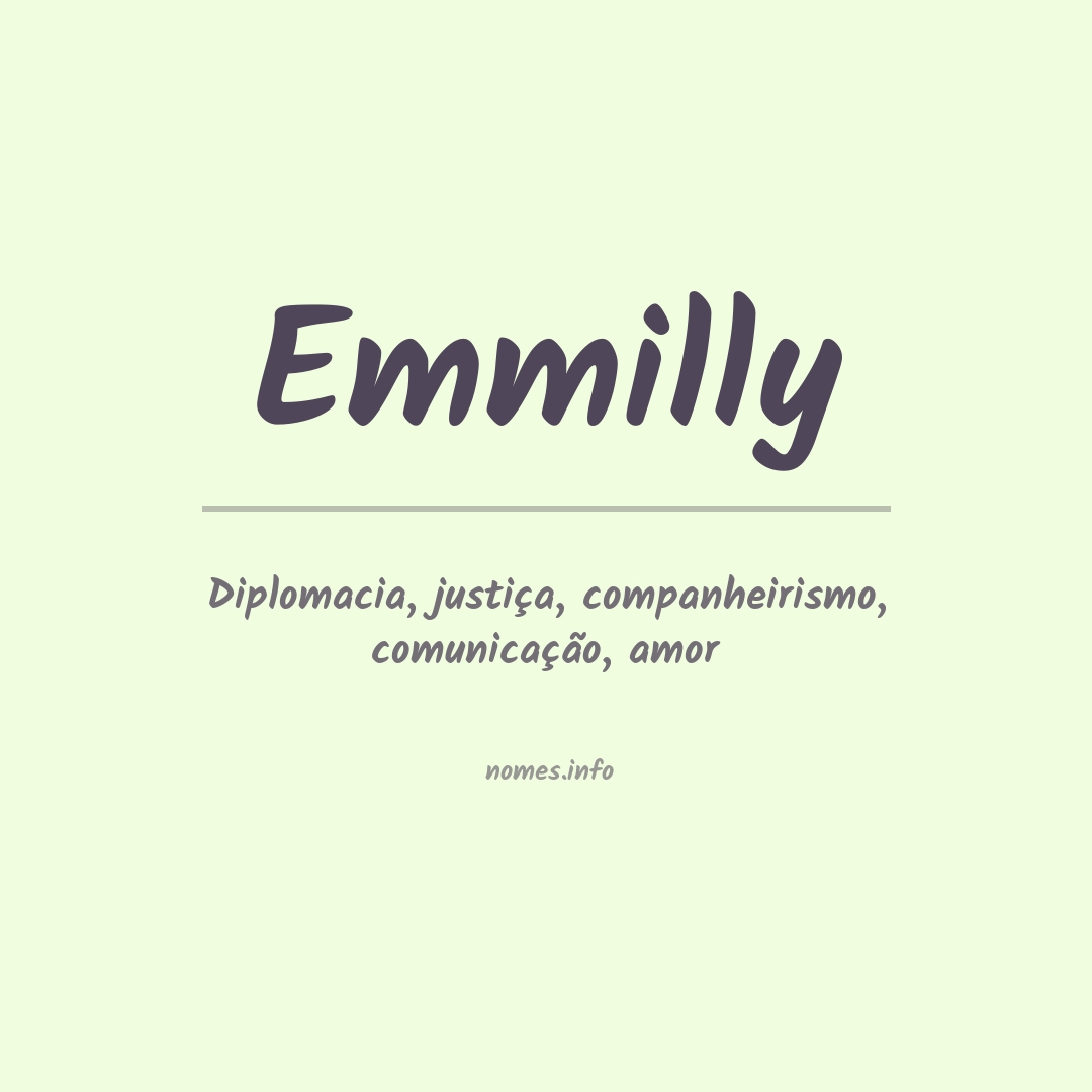 Significado do nome Emmilly