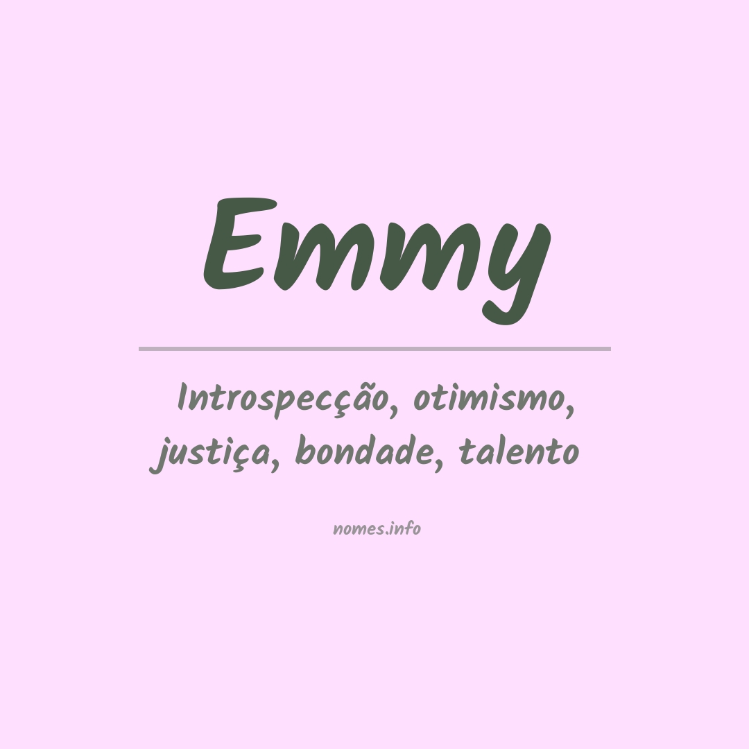 Significado do nome Emmy