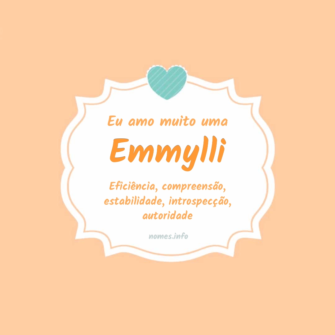 Eu amo muito Emmylli