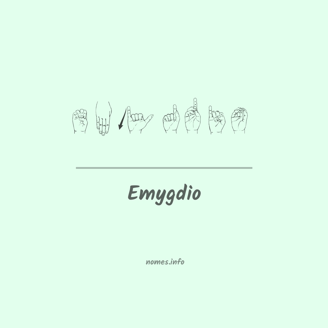 Emygdio em Libras
