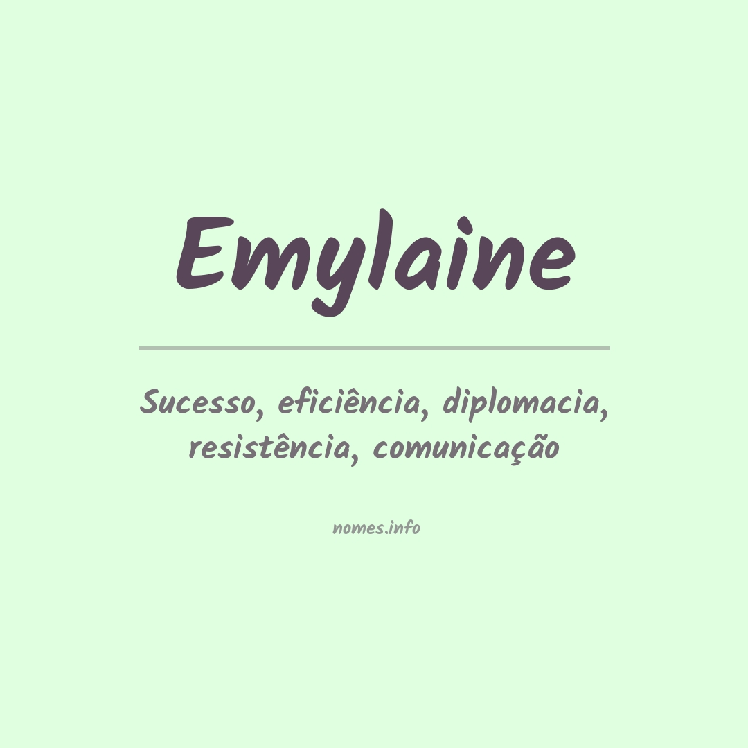 Significado do nome Emylaine