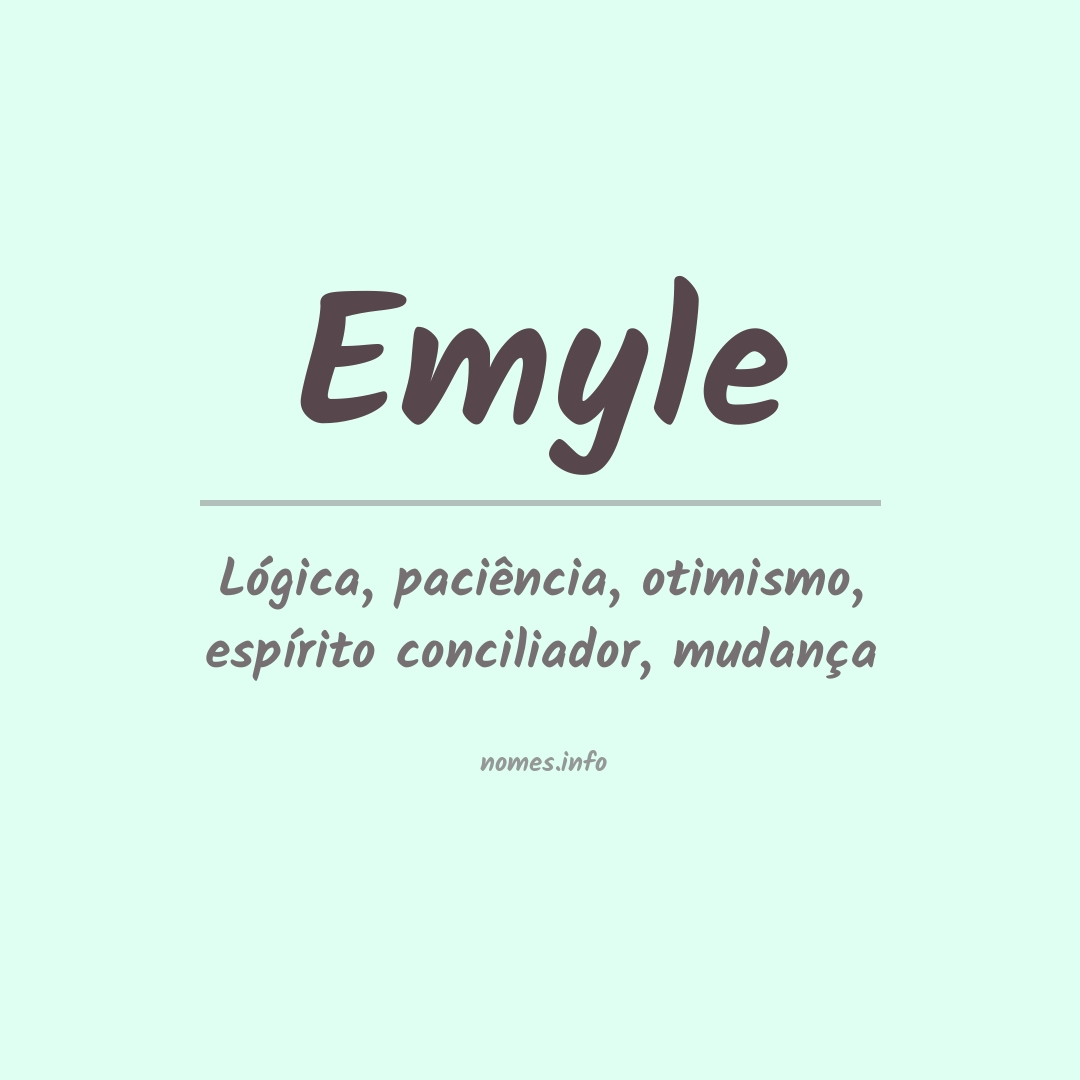 Significado do nome Emyle