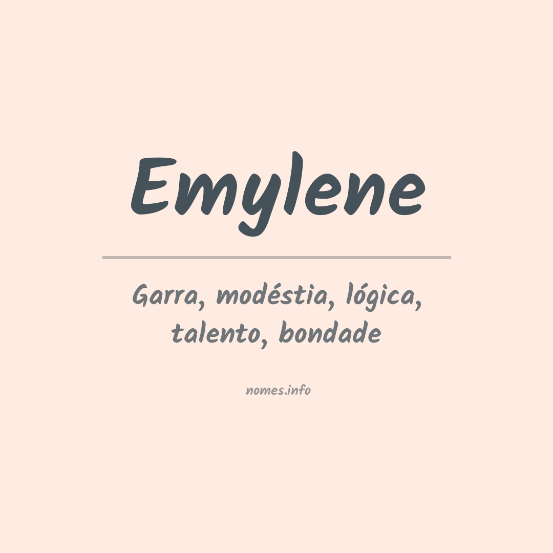 Significado do nome Emylene