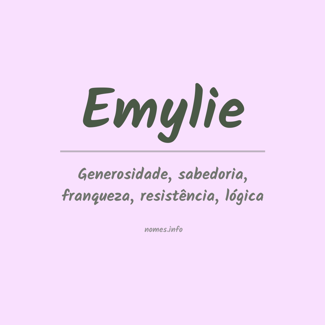 Significado do nome Emylie