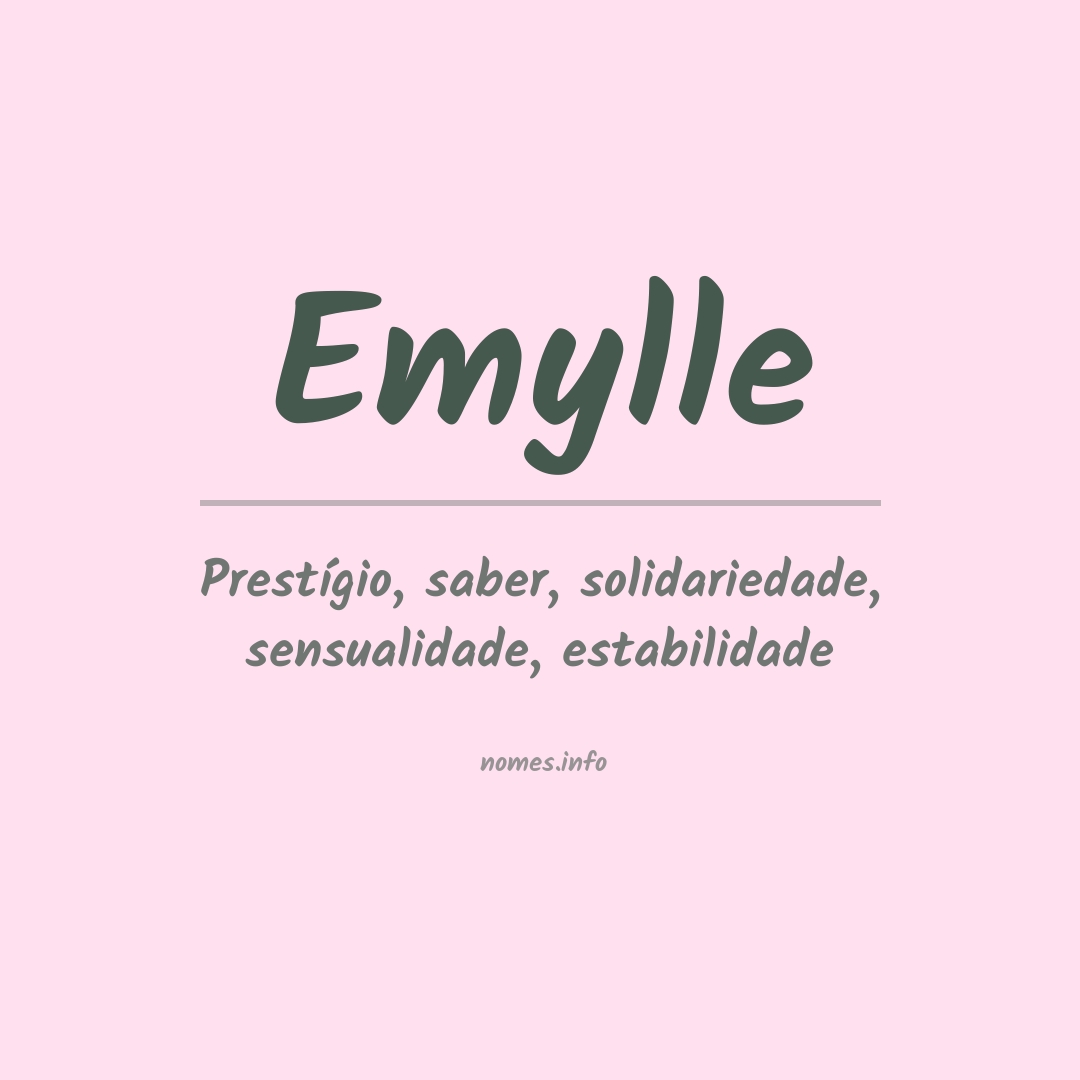 Significado do nome Emylle
