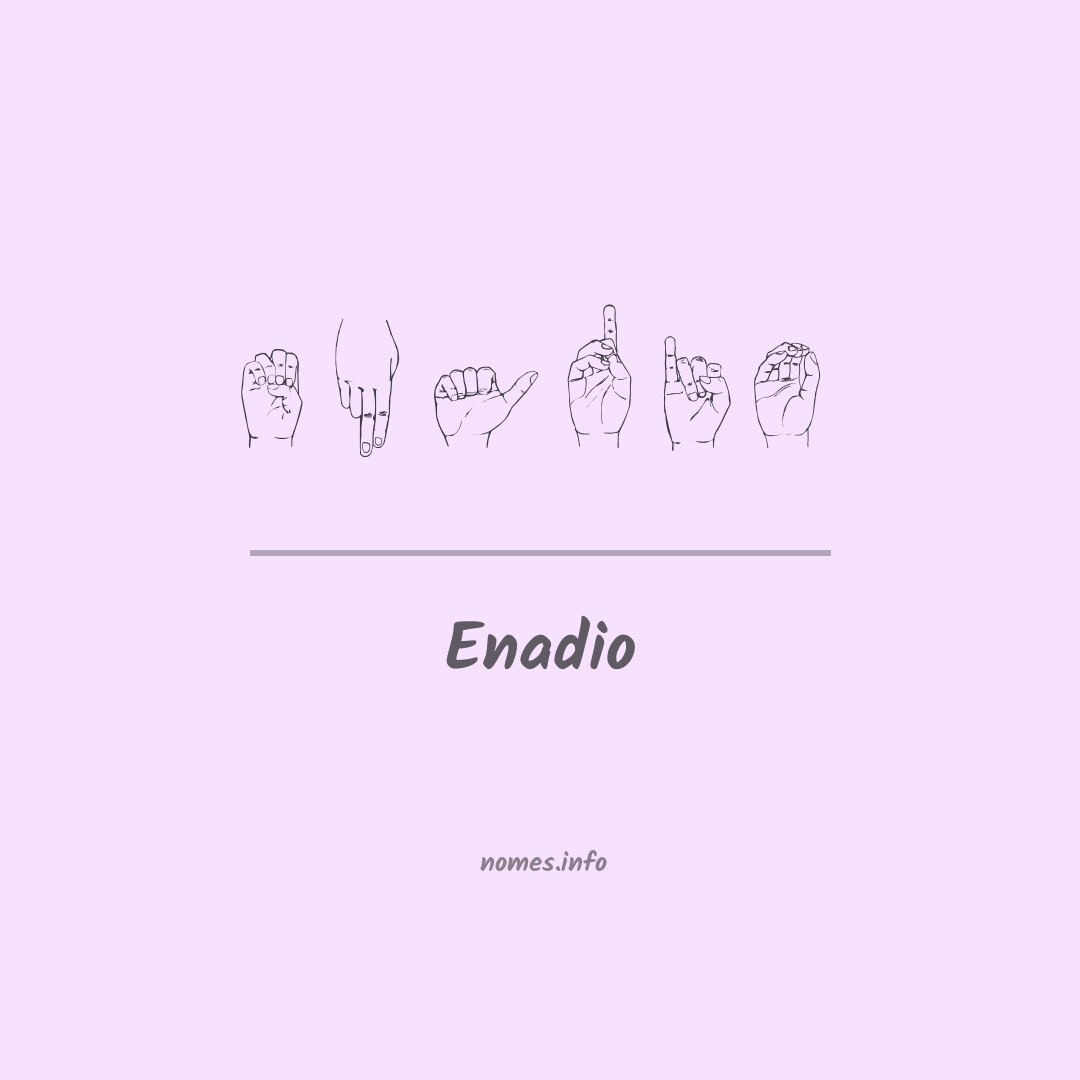 Enadio em Libras