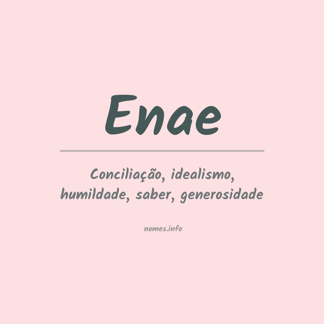 Significado do nome Enae