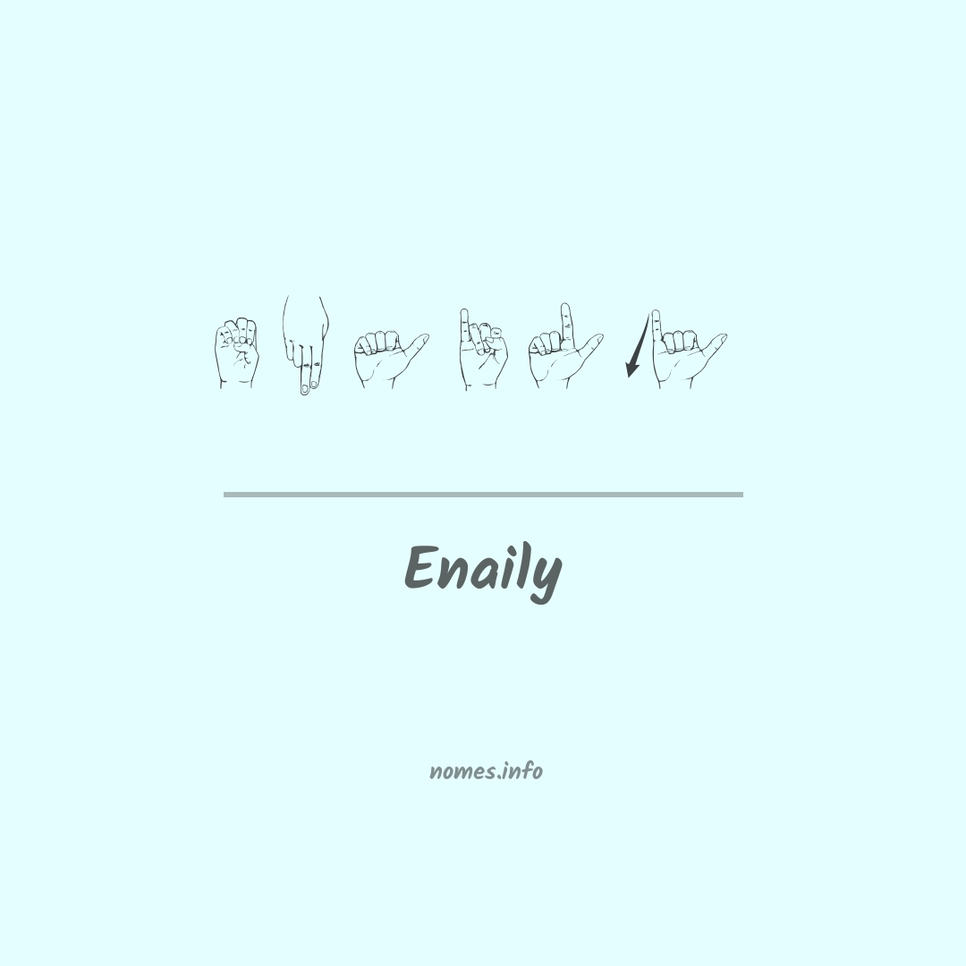 Enaily em Libras