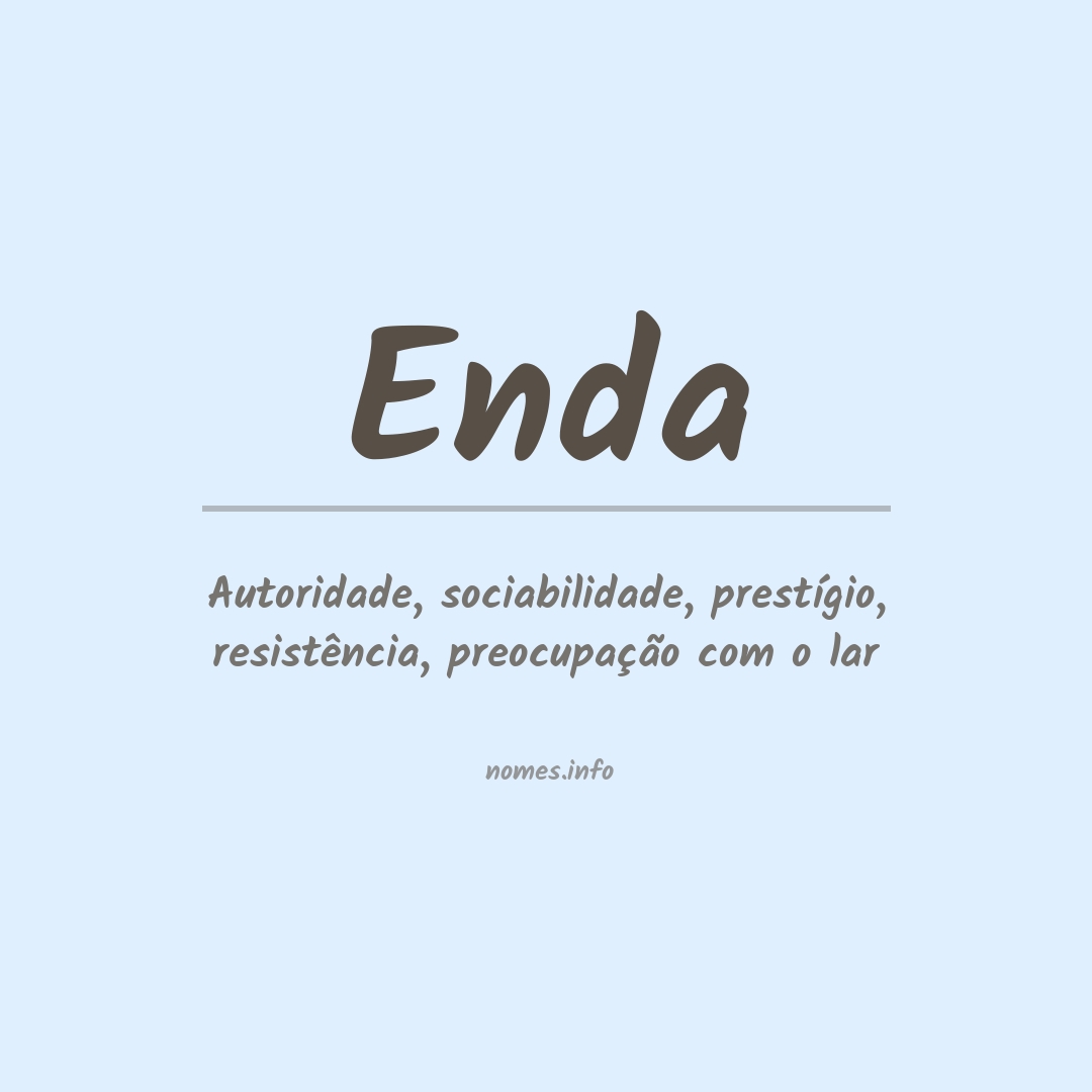 Significado do nome Enda