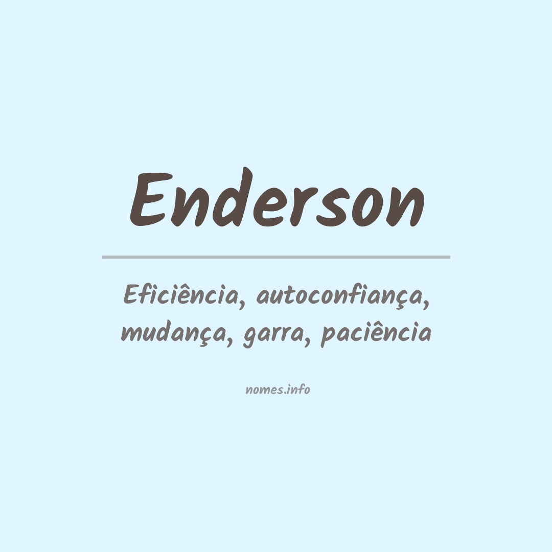 Significado do nome Enderson