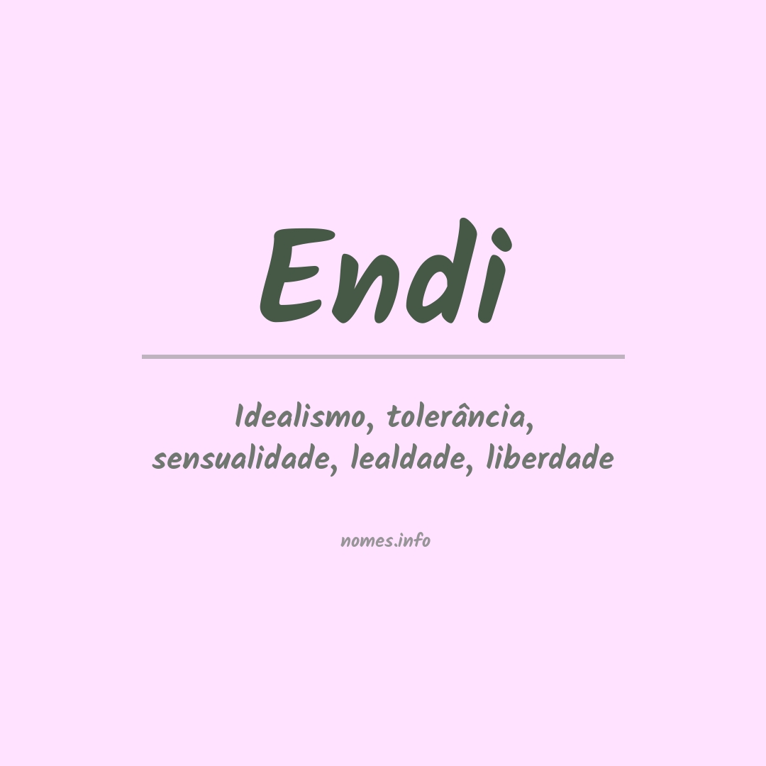 Significado do nome Endi