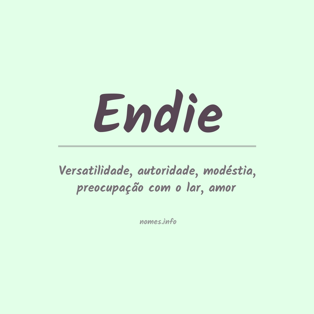 Significado do nome Endie