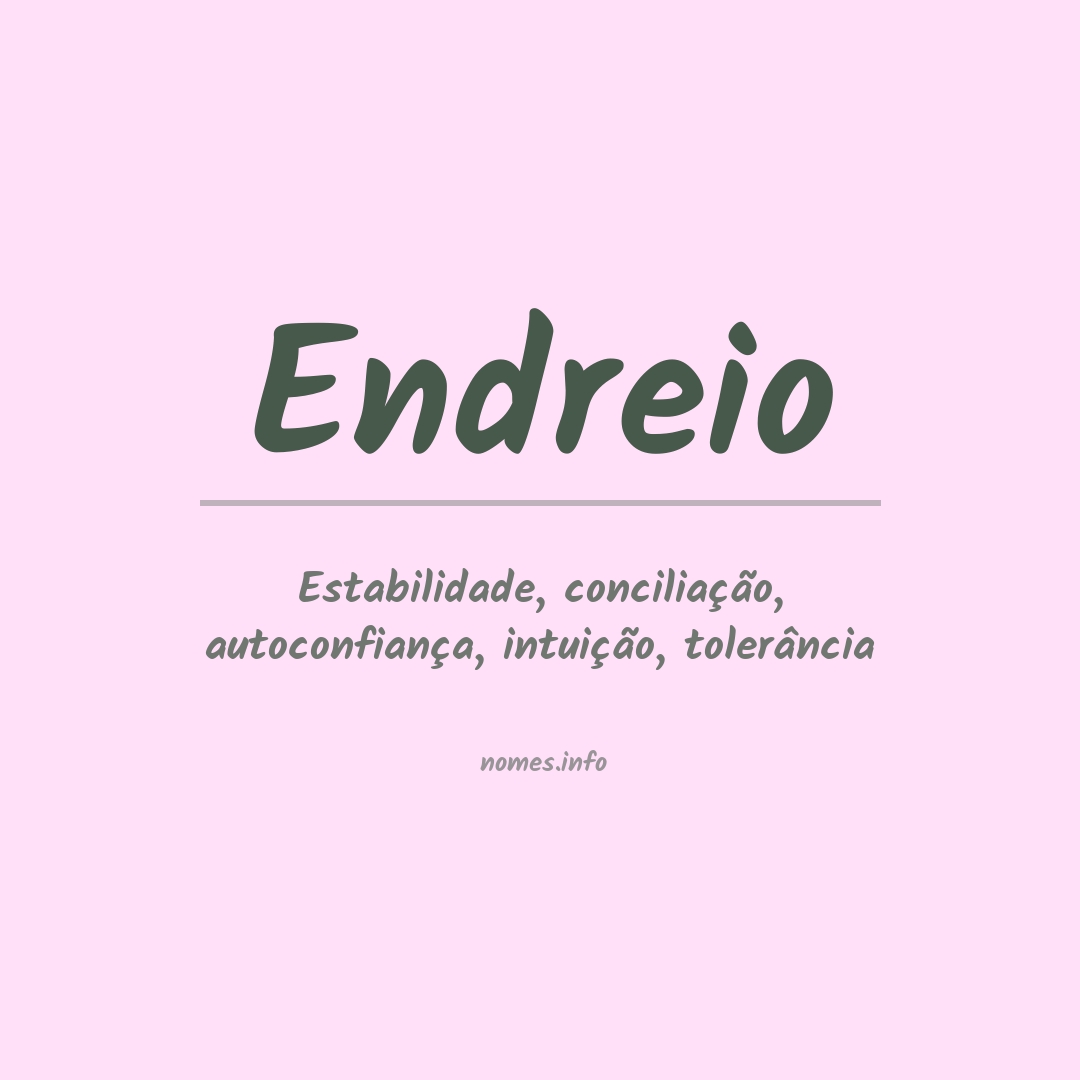 Significado do nome Endreio
