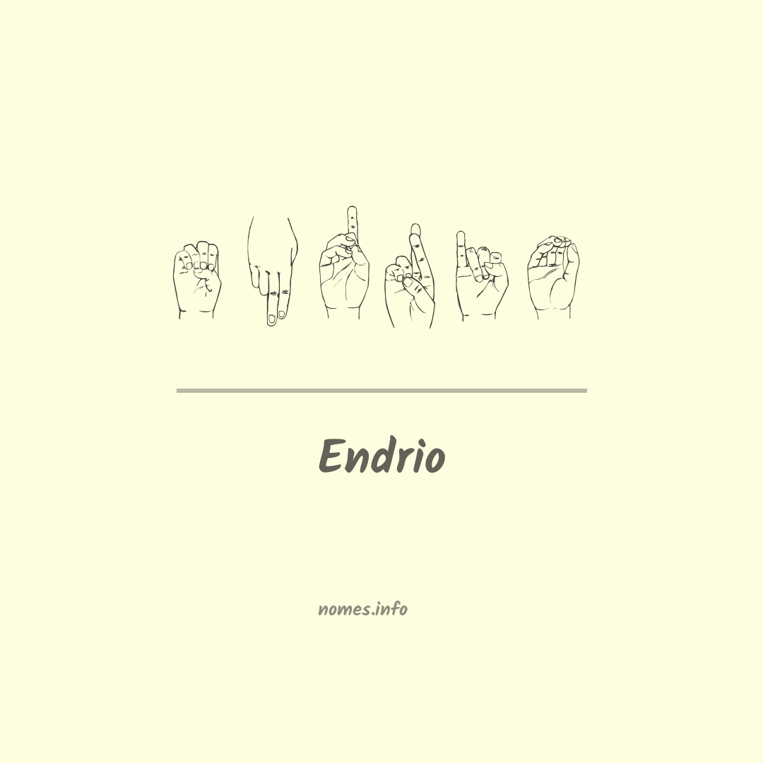 Endrio em Libras