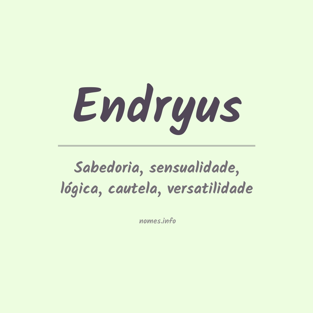 Significado do nome Endryus