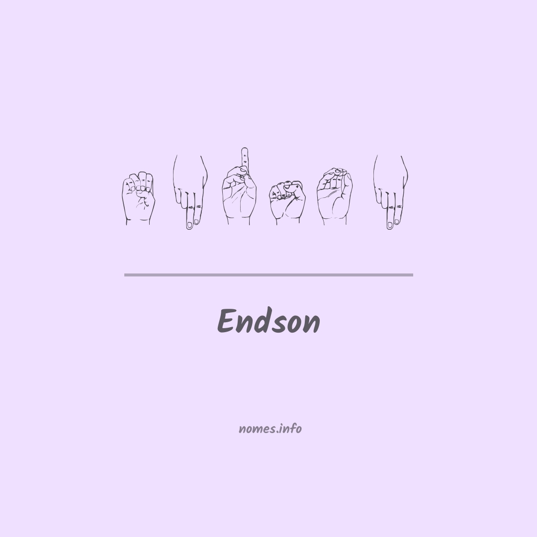 Endson em Libras Endson em Libras