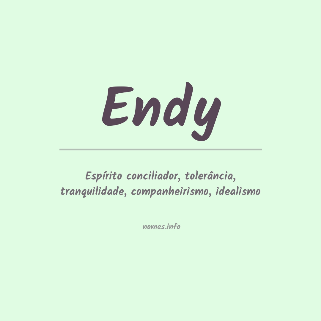 Significado do nome Endy