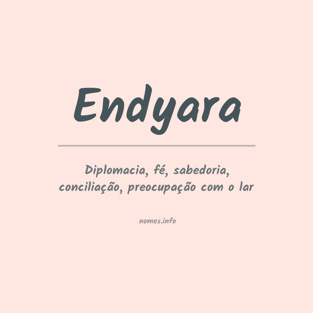 Significado do nome Endyara