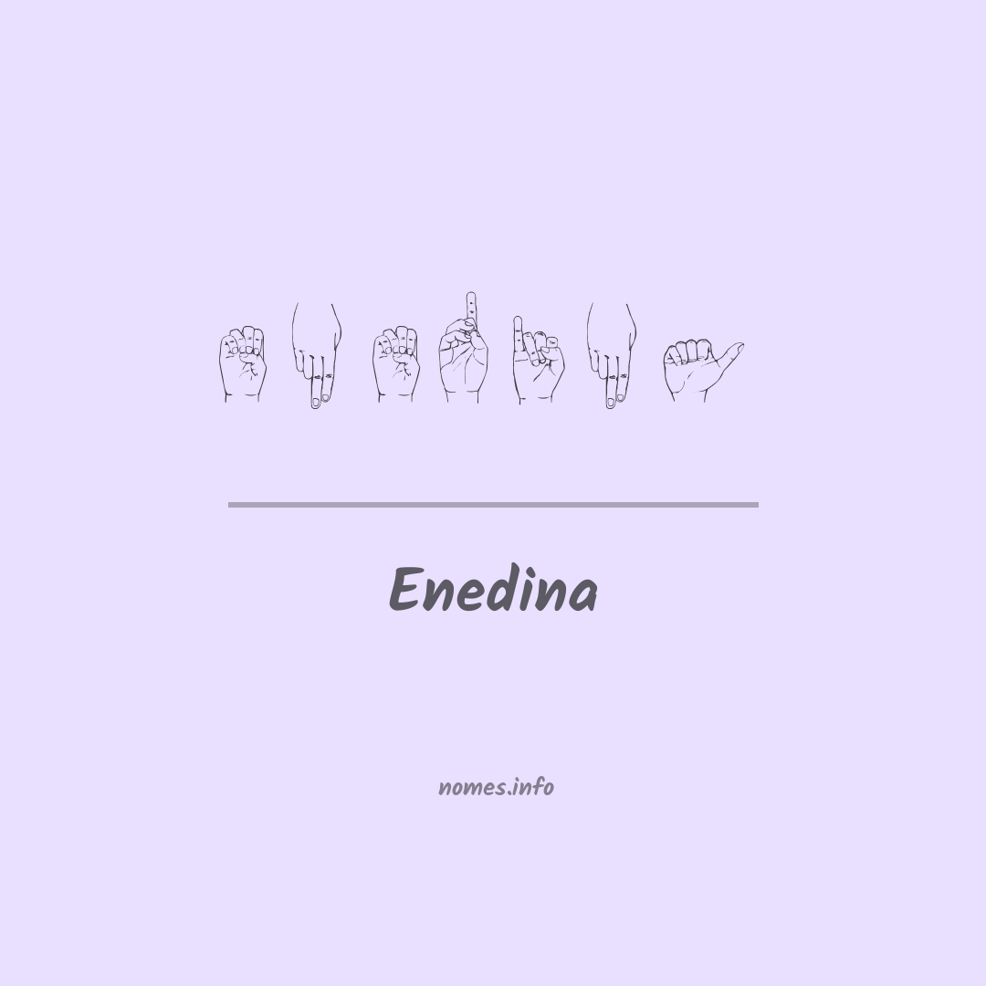 Enedina em Libras