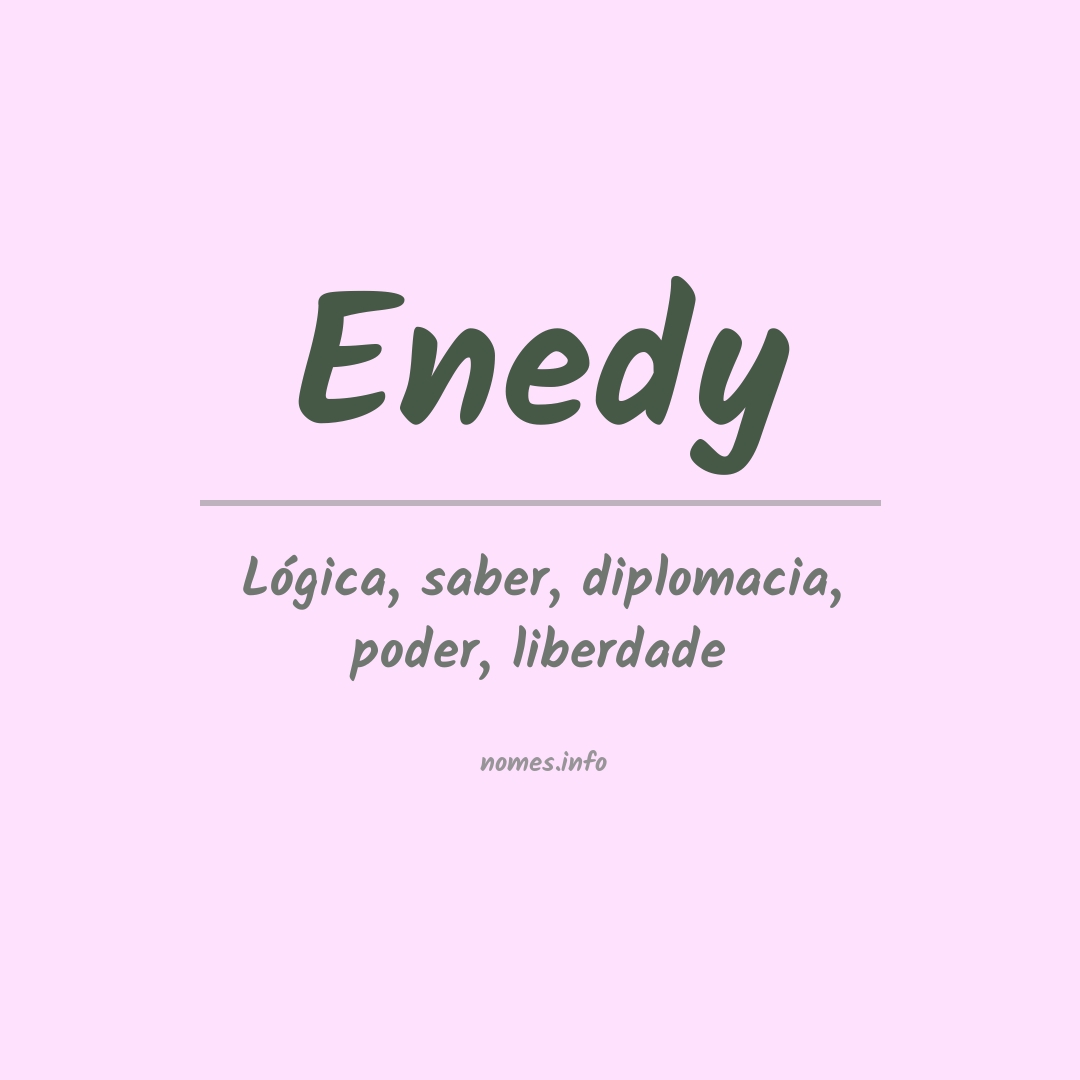 Significado do nome Enedy