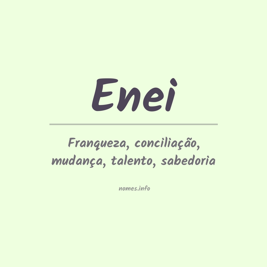 Significado do nome Enei