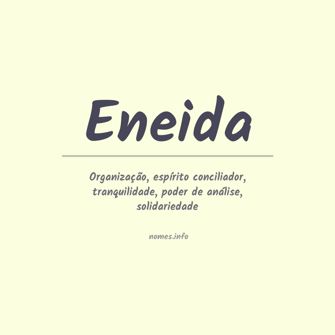 Significado do nome Eneida