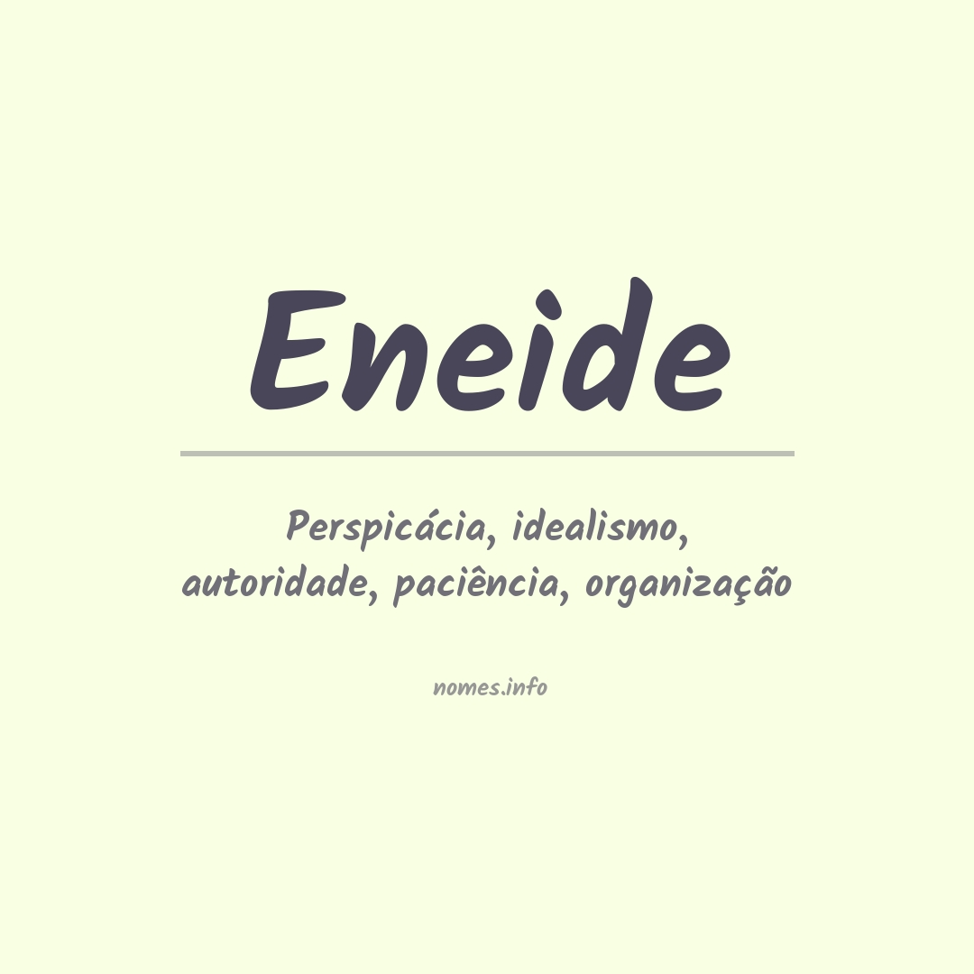 Significado do nome Eneide