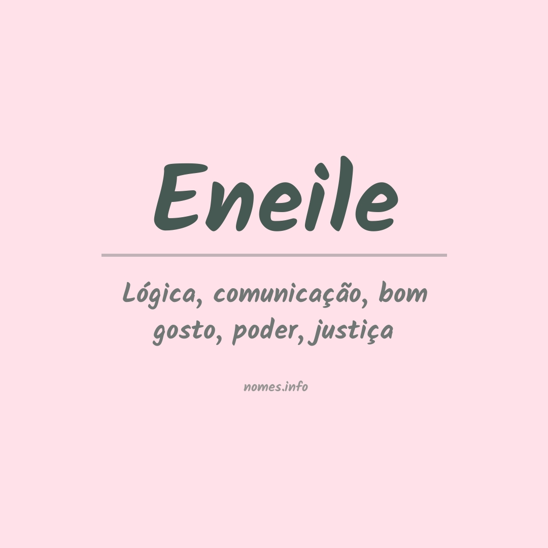 Significado do nome Eneile
