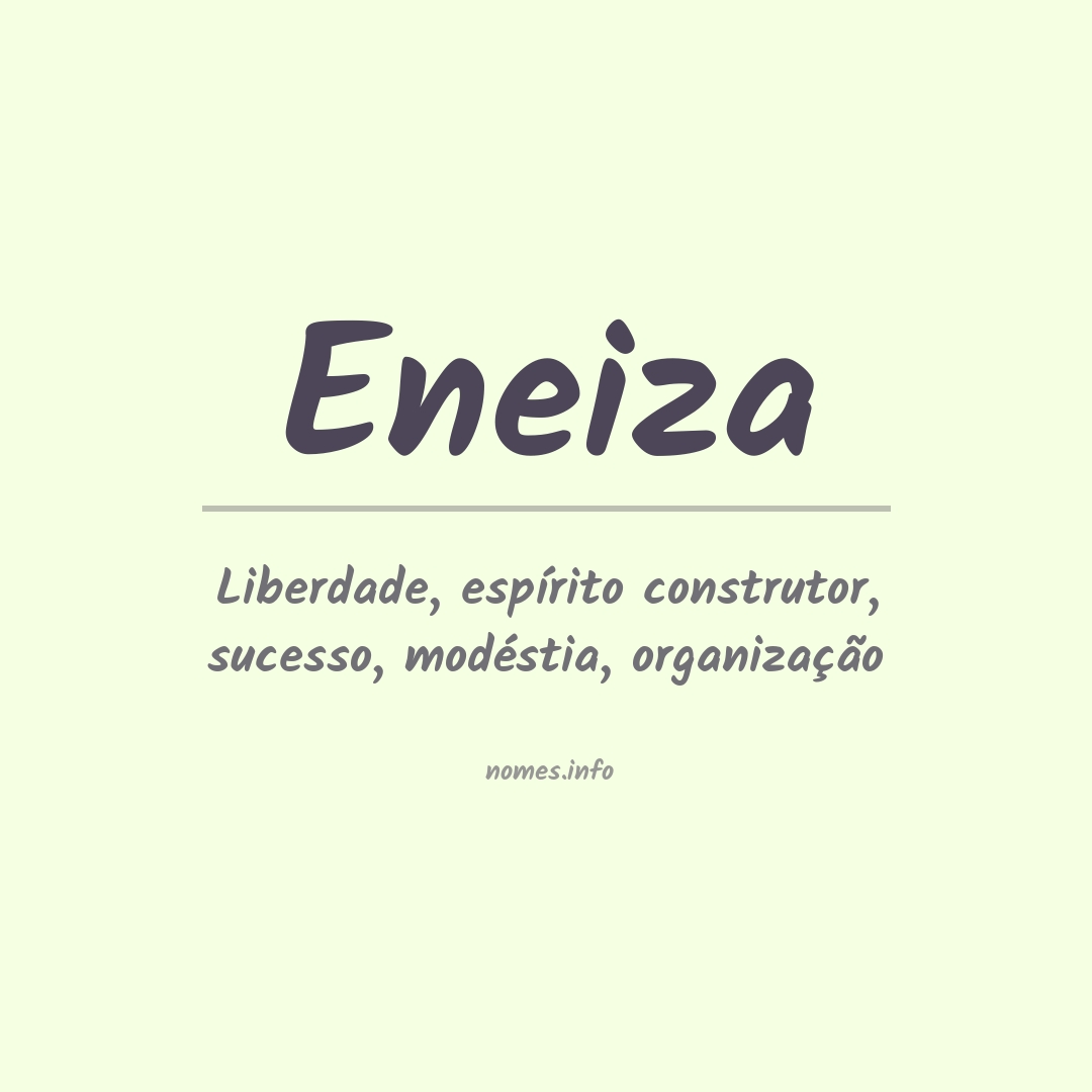 Significado do nome Eneiza