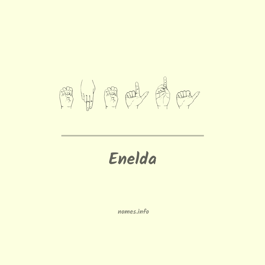 Enelda em Libras