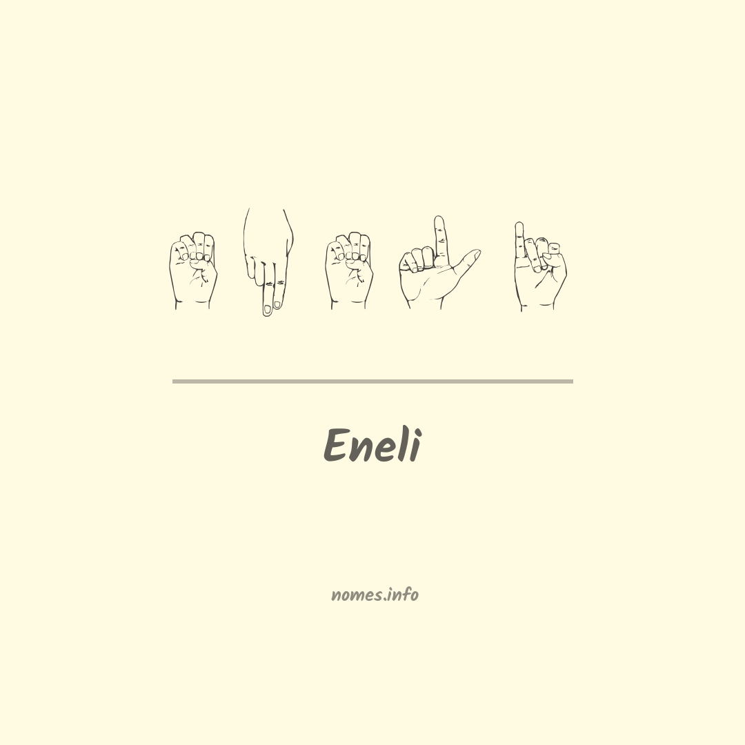 Eneli em Libras