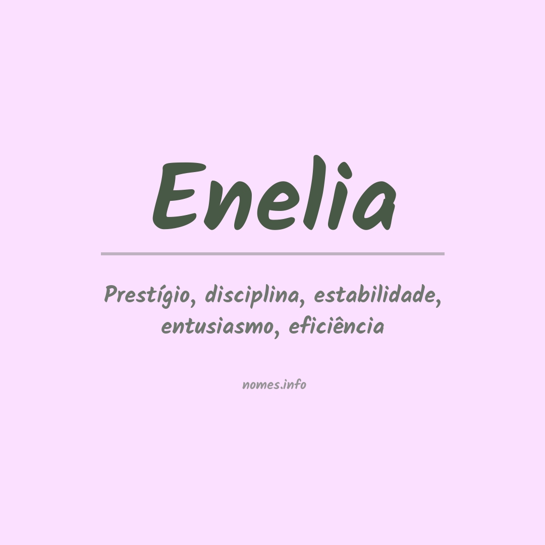 Significado do nome Enelia