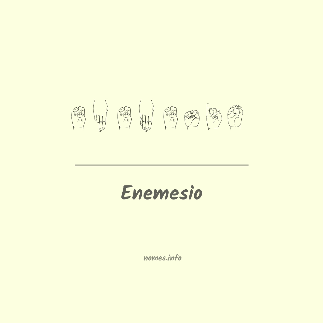 Enemesio em Libras
