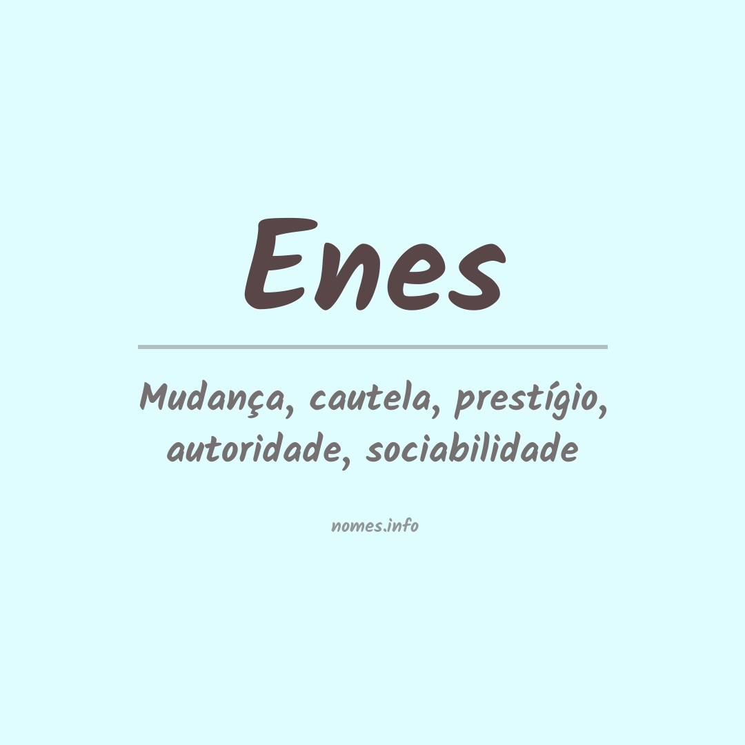 Significado do nome Enes
