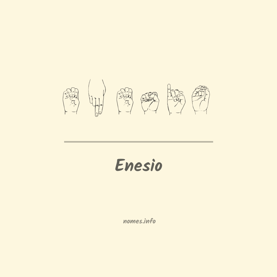 Enesio em Libras
