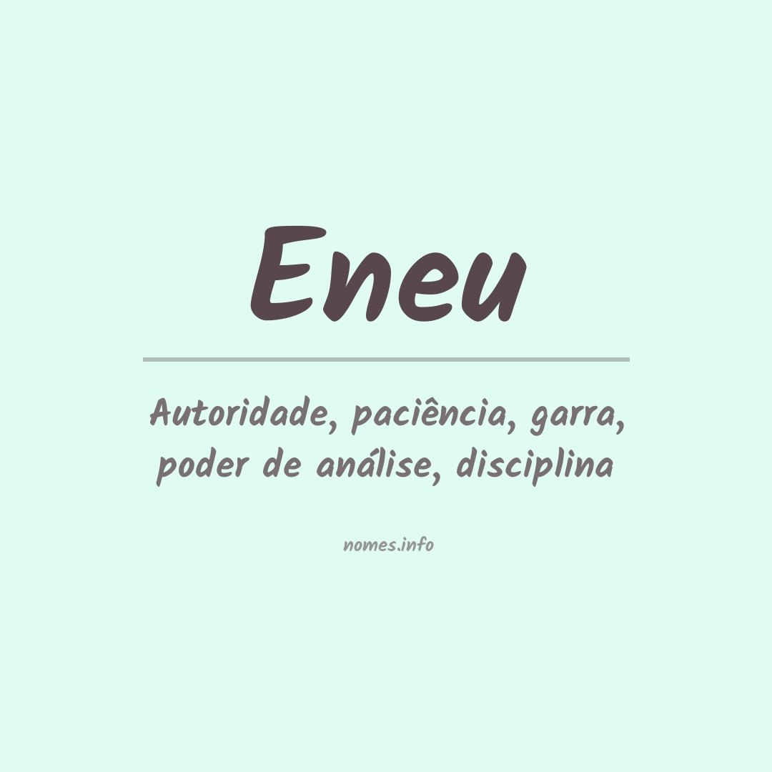 Significado do nome Eneu