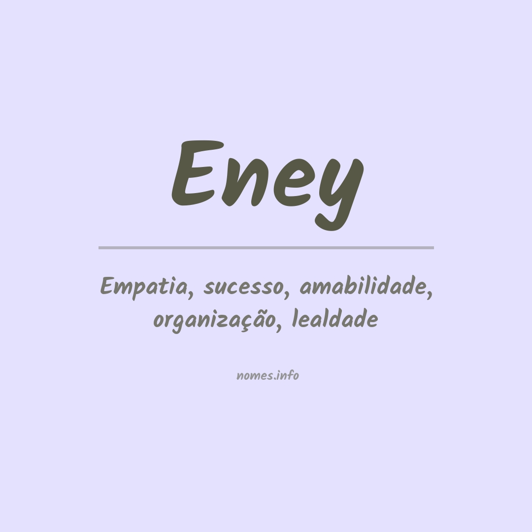 Significado do nome Eney