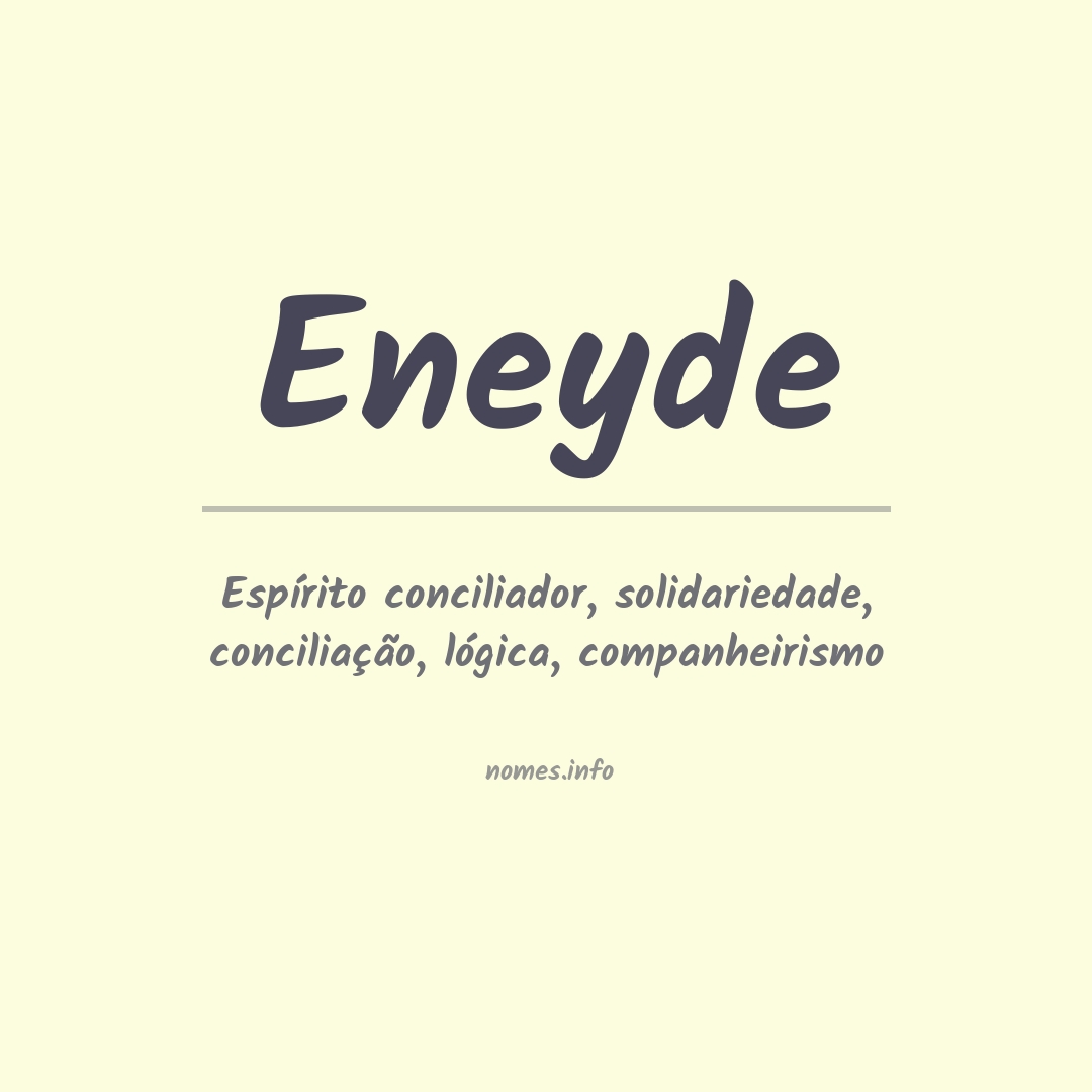 Significado do nome Eneyde