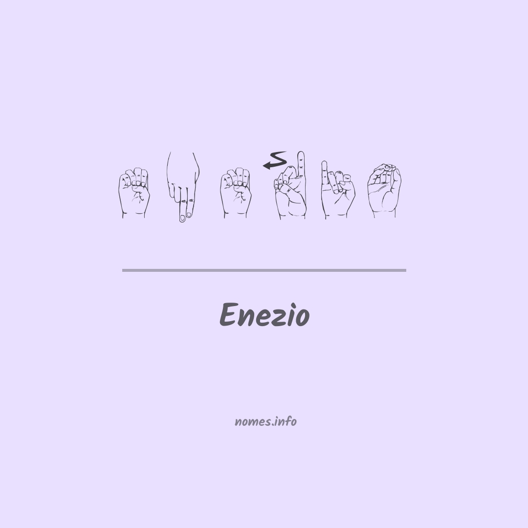 Enezio em Libras