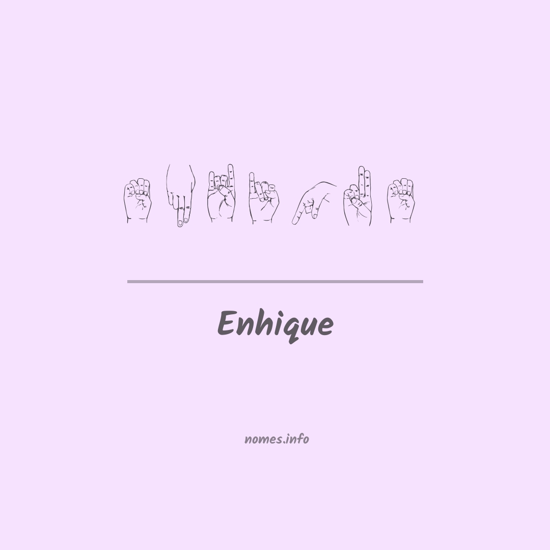 Enhique em Libras Enhique em Libras
